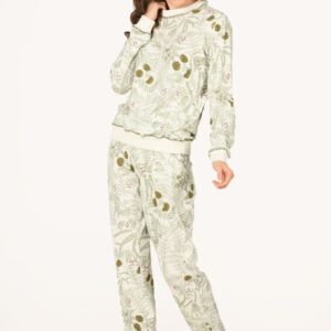 NBB Bisiklet Yaka Uzun Kol Pinnate Pijama Takım 67259