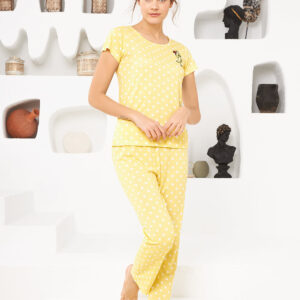 NBB Puantiyeli Viskon Pijama Takımı 67288