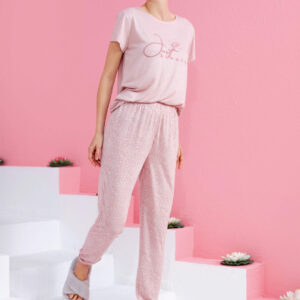 NBB Kısa Kollu Bisiklet Yaka Pijama Takımı 67417